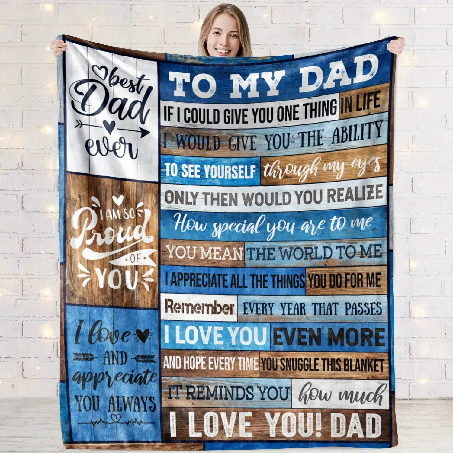1pc Warm & Cozy Envelope Printed Flannel Blanket - Soft, Plush, and Lightweight for Ultimate Comfort - Perfect Gift for Dad, Ideal for Couch, Bed, Sofa, Camping, and Travel