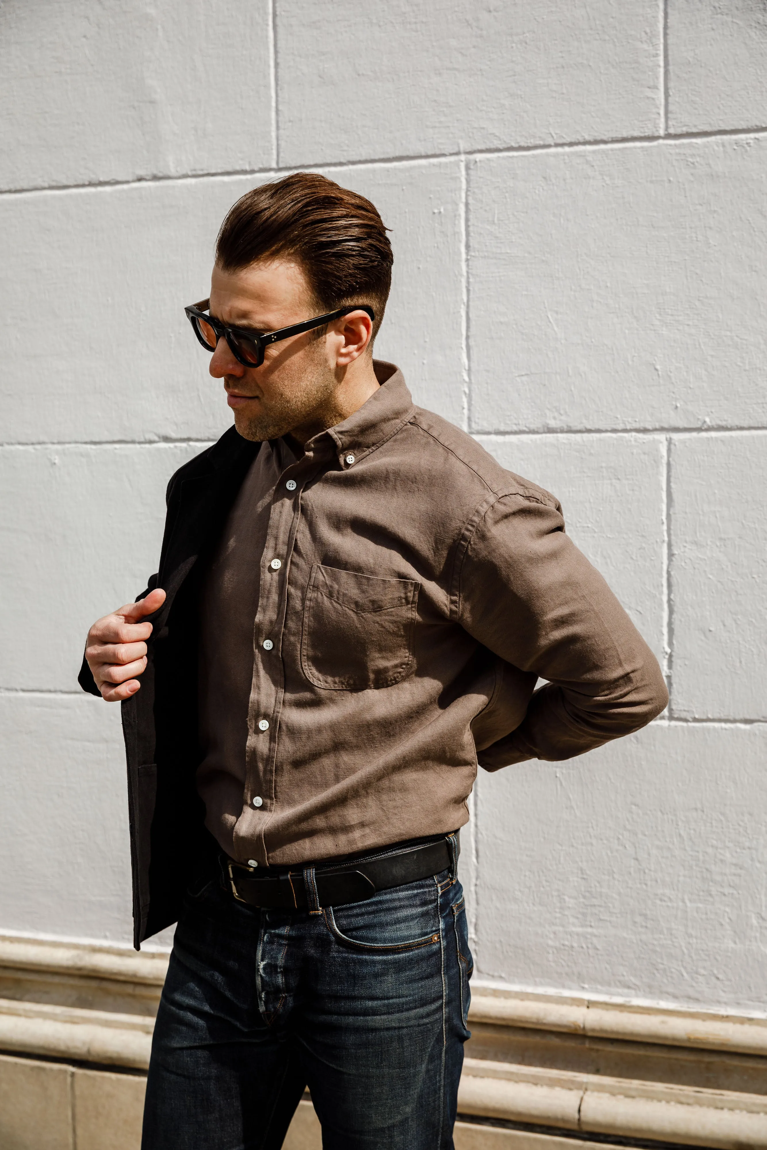 3sixteen - Big Oxford - Espresso Hemp