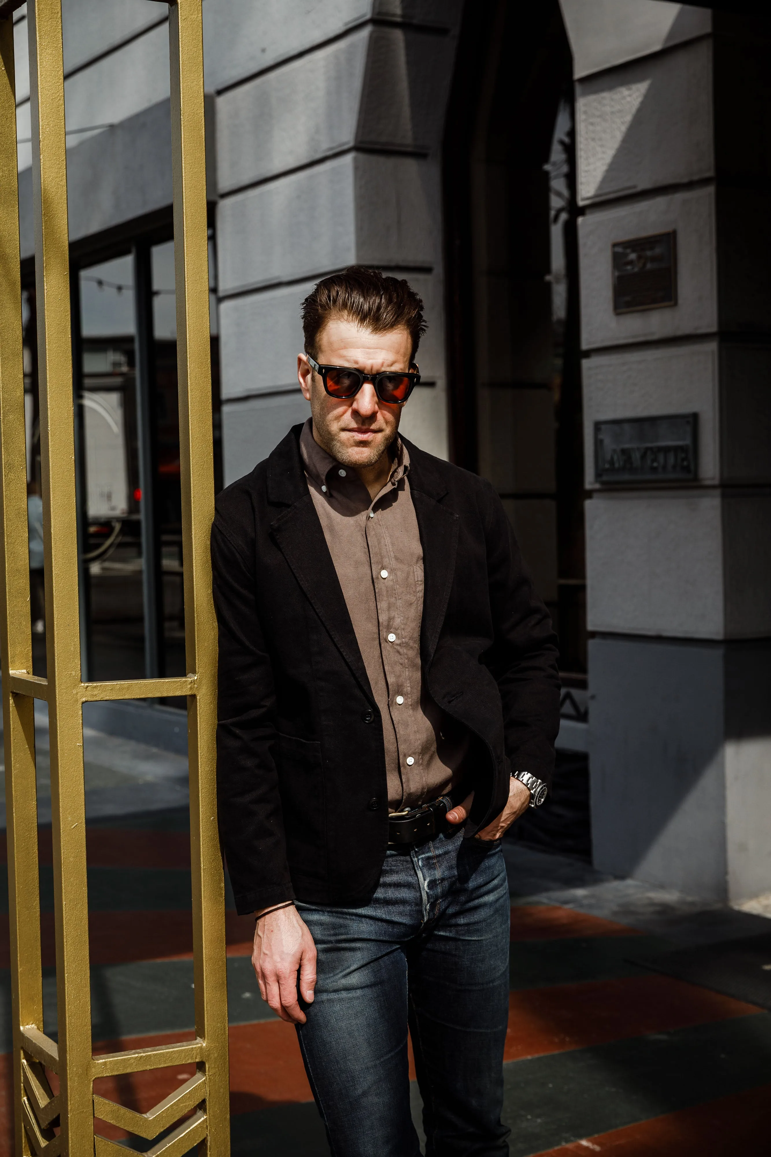 3sixteen - Big Oxford - Espresso Hemp