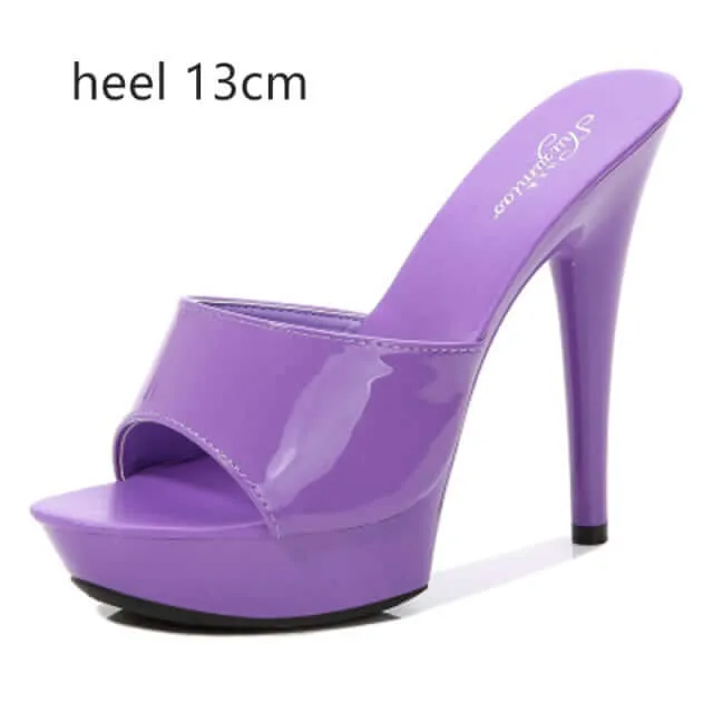 6 Color Woman Wedding Shoes Sandals-High-heeled 15cm Pumps