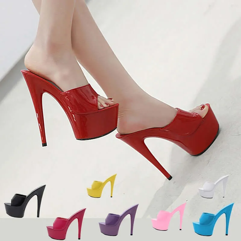 6 Color Woman Wedding Shoes Sandals-High-heeled 15cm Pumps