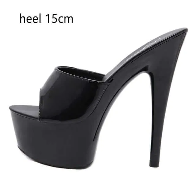 6 Color Woman Wedding Shoes Sandals-High-heeled 15cm Pumps