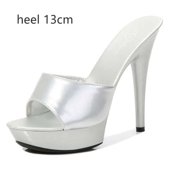 6 Color Woman Wedding Shoes Sandals-High-heeled 15cm Pumps