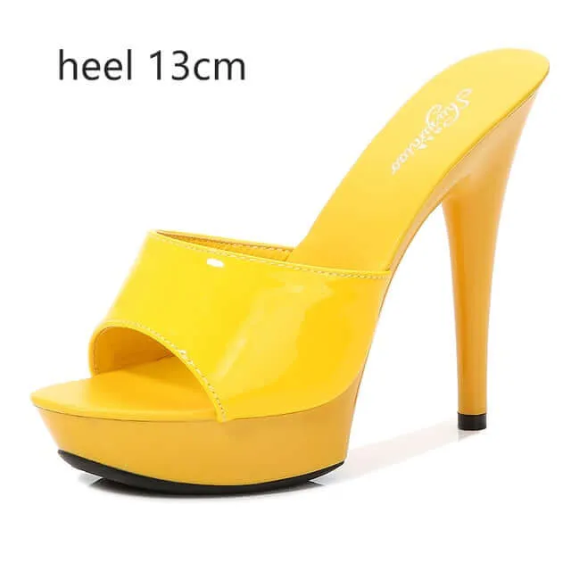 6 Color Woman Wedding Shoes Sandals-High-heeled 15cm Pumps