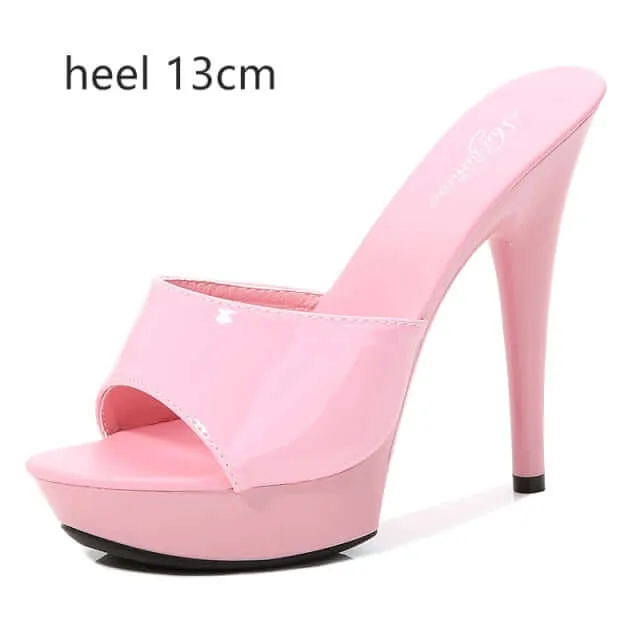 6 Color Woman Wedding Shoes Sandals-High-heeled 15cm Pumps