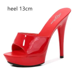 6 Color Woman Wedding Shoes Sandals-High-heeled 15cm Pumps