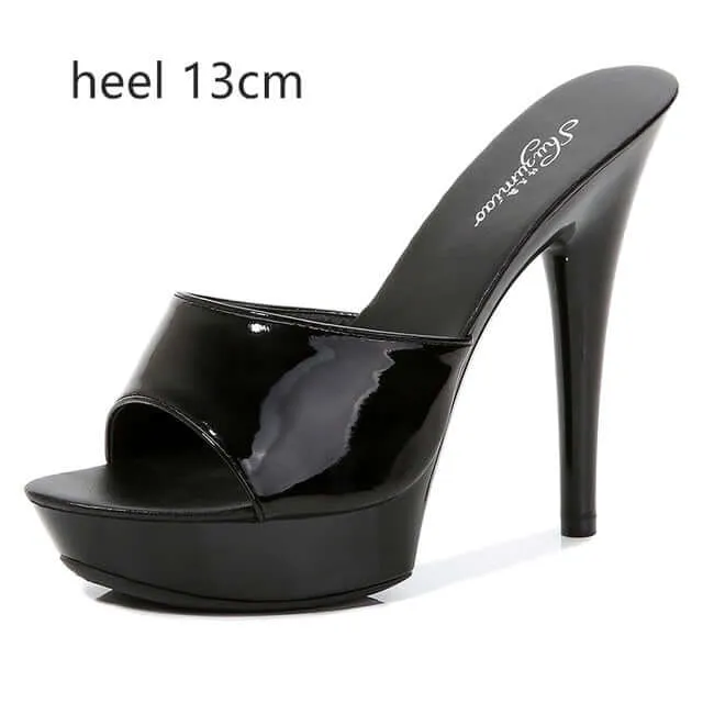 6 Color Woman Wedding Shoes Sandals-High-heeled 15cm Pumps