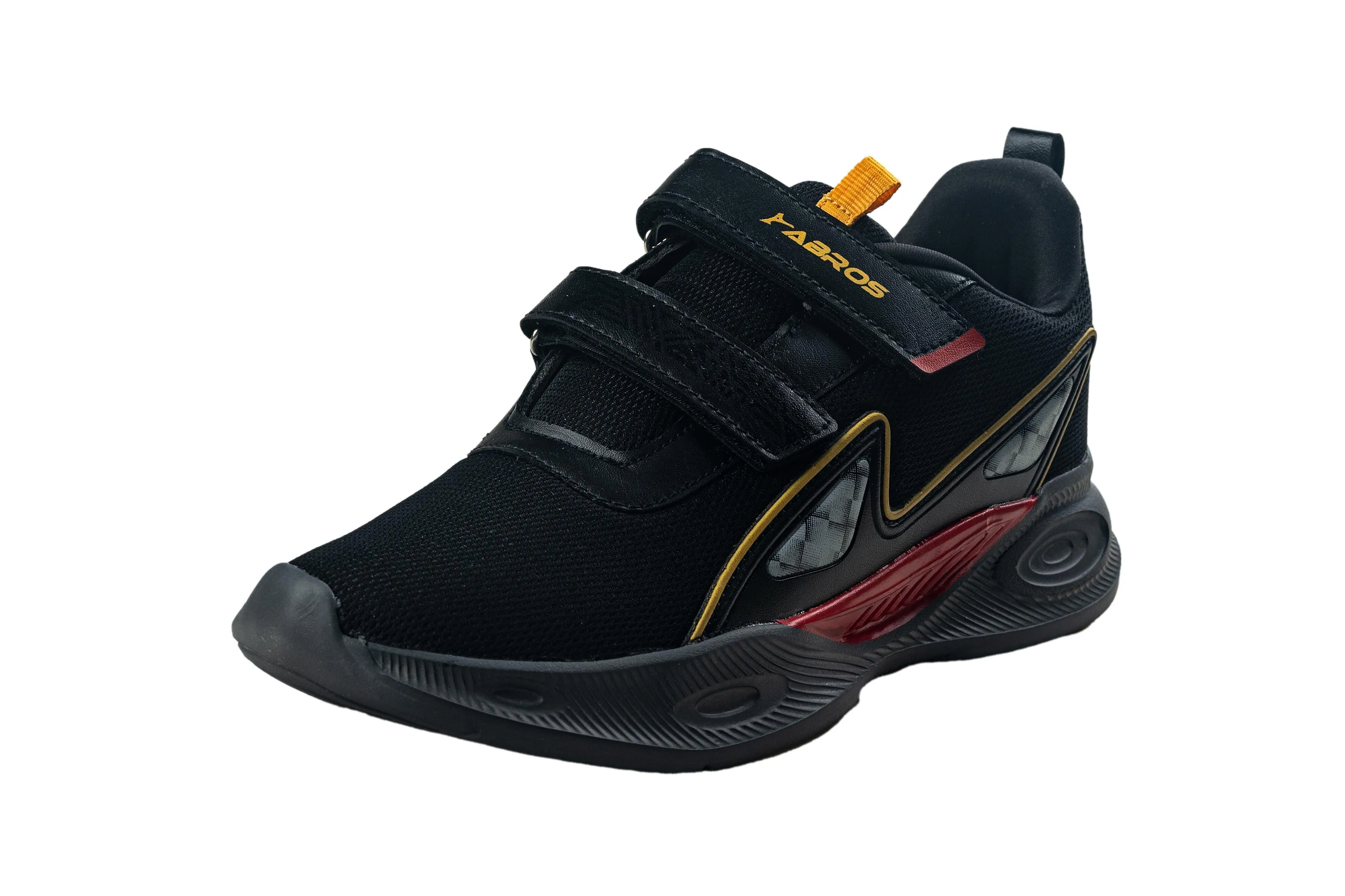 Abros Boys Black / Red Sports Shoe