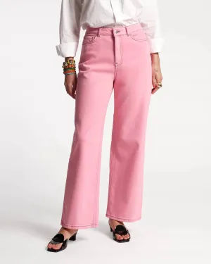 Ace Jean Stretch Denim In Pink