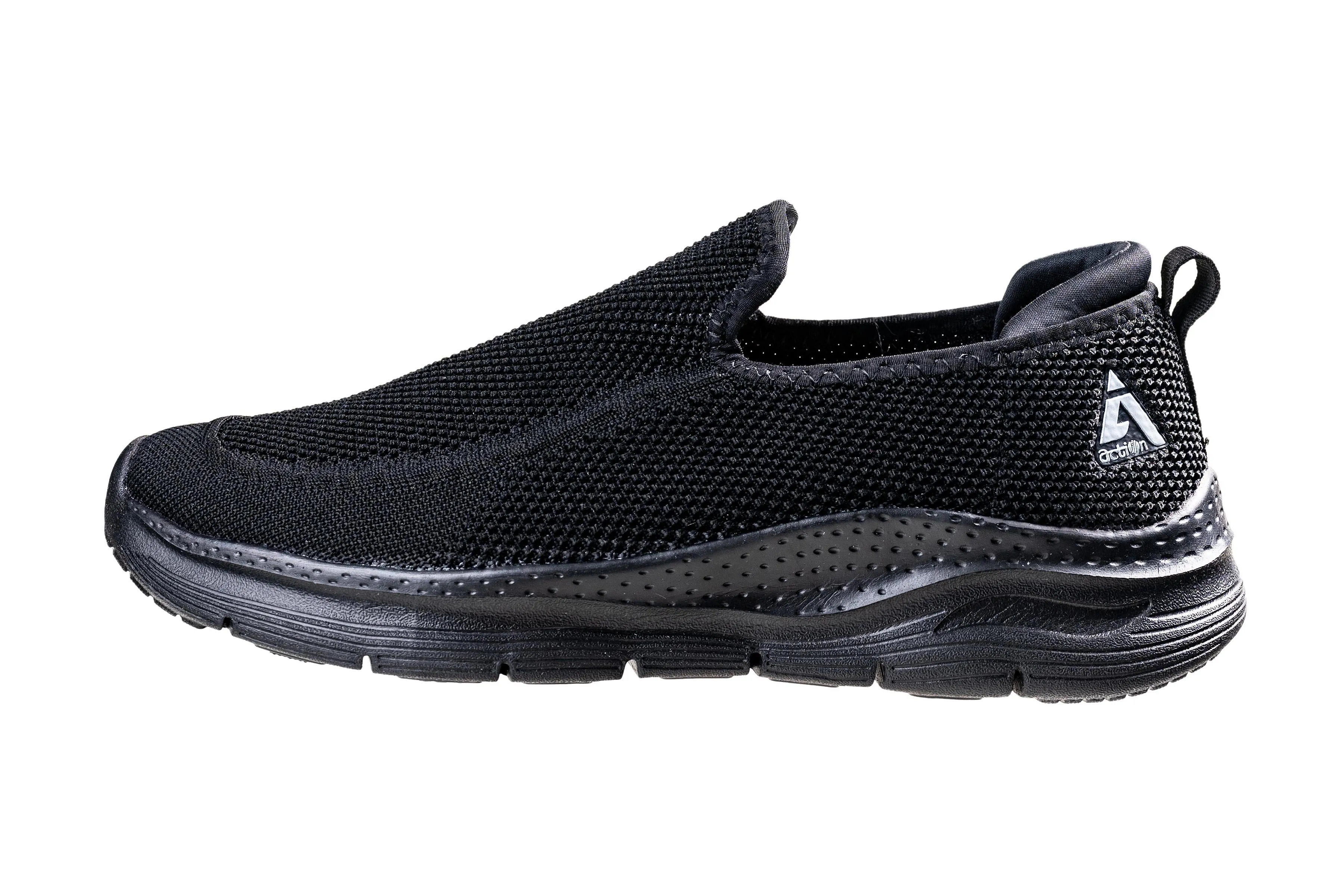 Action Gents Black Sports Shoe