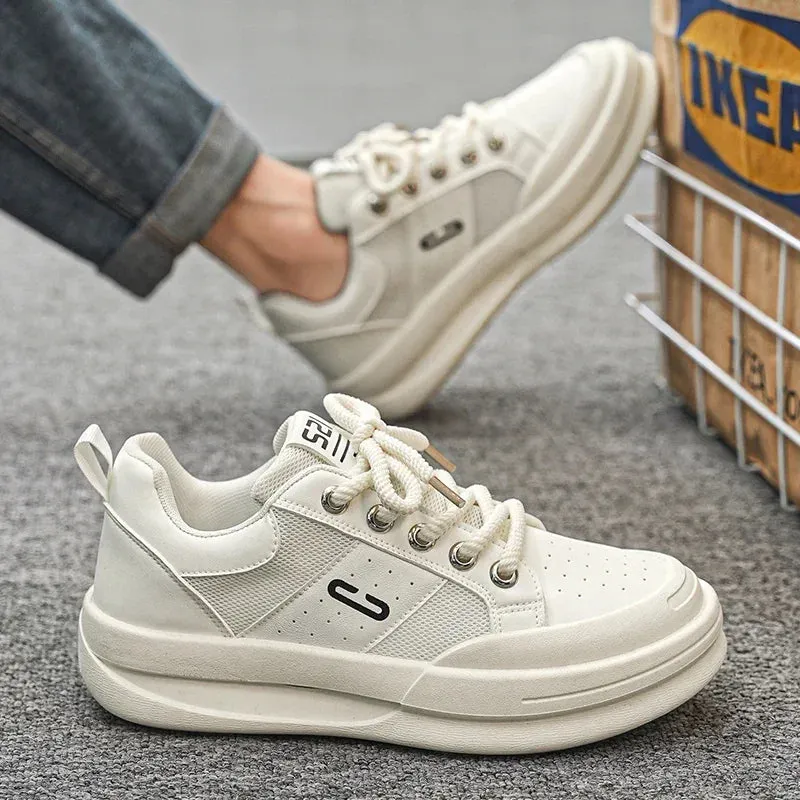 ADVBRIDGE  -  Design Men Chunky Sneakers Fashion Casual Increased Internal Cover Bottom Platform Shoes New High Quality Thick-soled Walking
