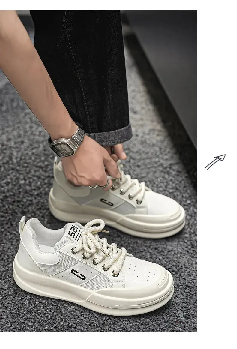 ADVBRIDGE  -  Design Men Chunky Sneakers Fashion Casual Increased Internal Cover Bottom Platform Shoes New High Quality Thick-soled Walking