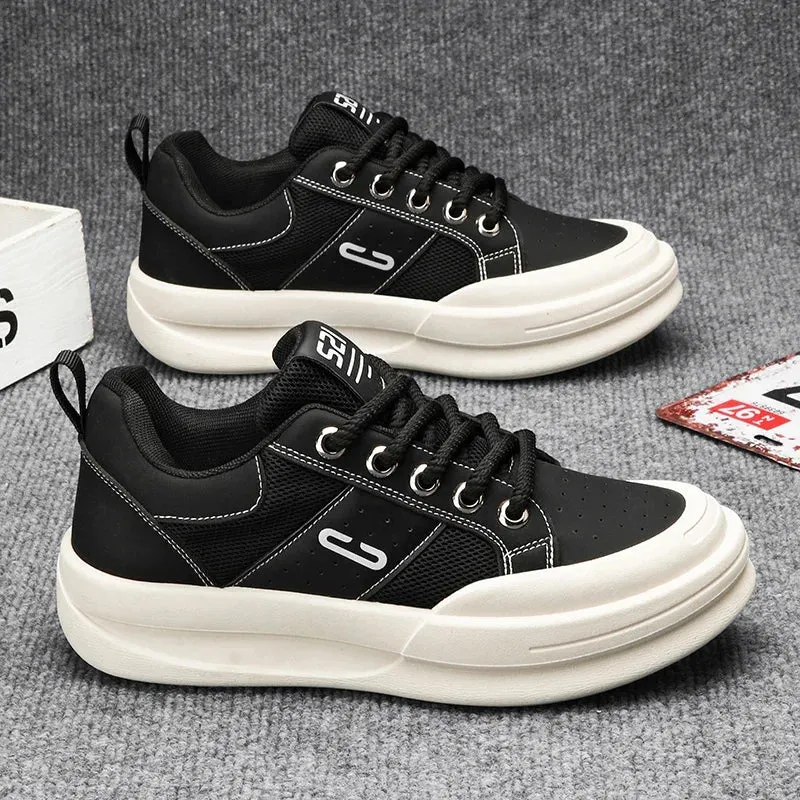 ADVBRIDGE  -  Design Men Chunky Sneakers Fashion Casual Increased Internal Cover Bottom Platform Shoes New High Quality Thick-soled Walking