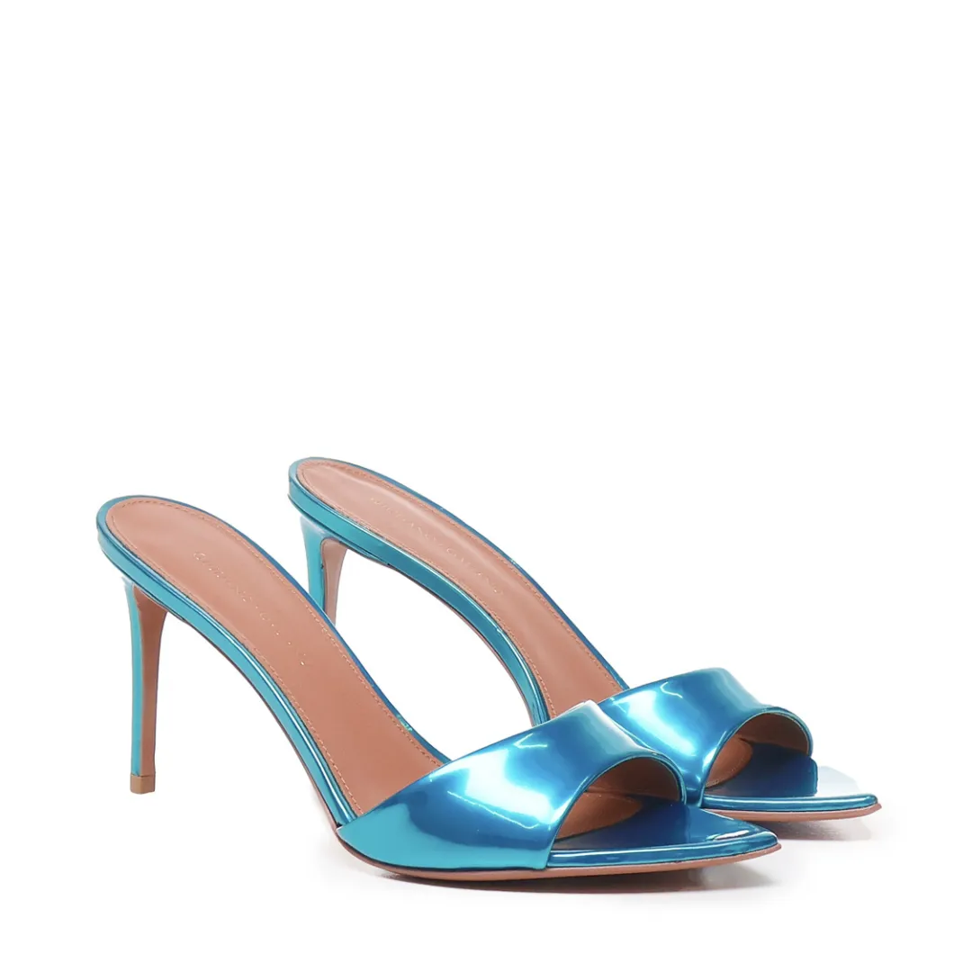 Alixia Sandal | Pelle | Petrolio