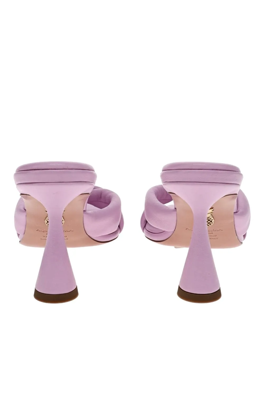 Amore Rose Petal Leather Mules