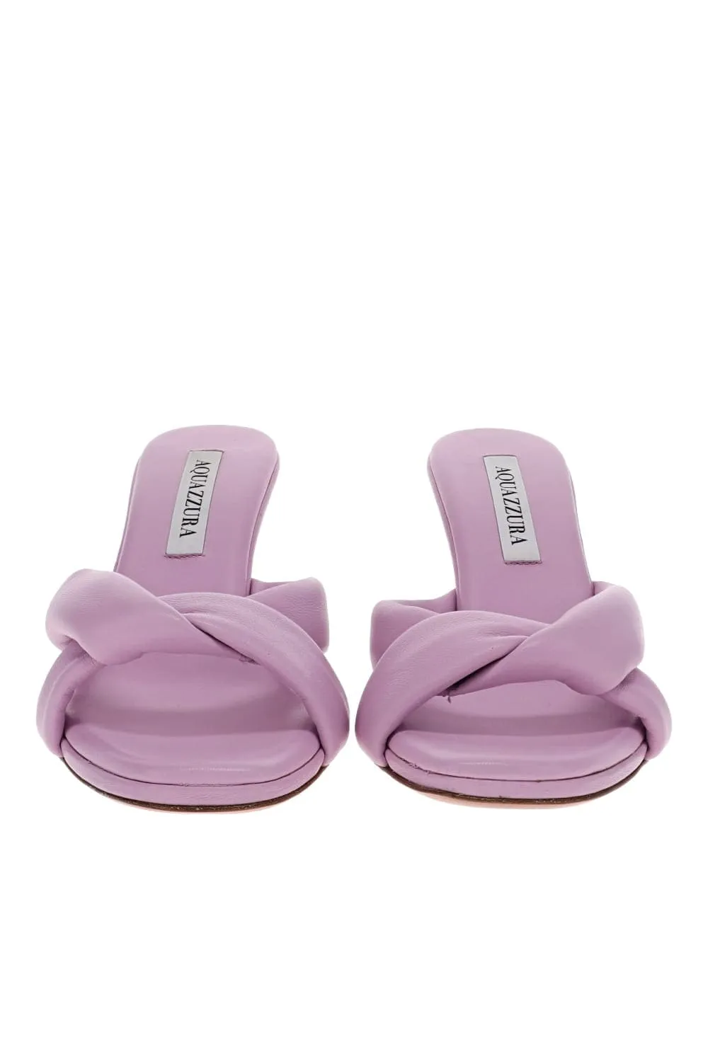 Amore Rose Petal Leather Mules