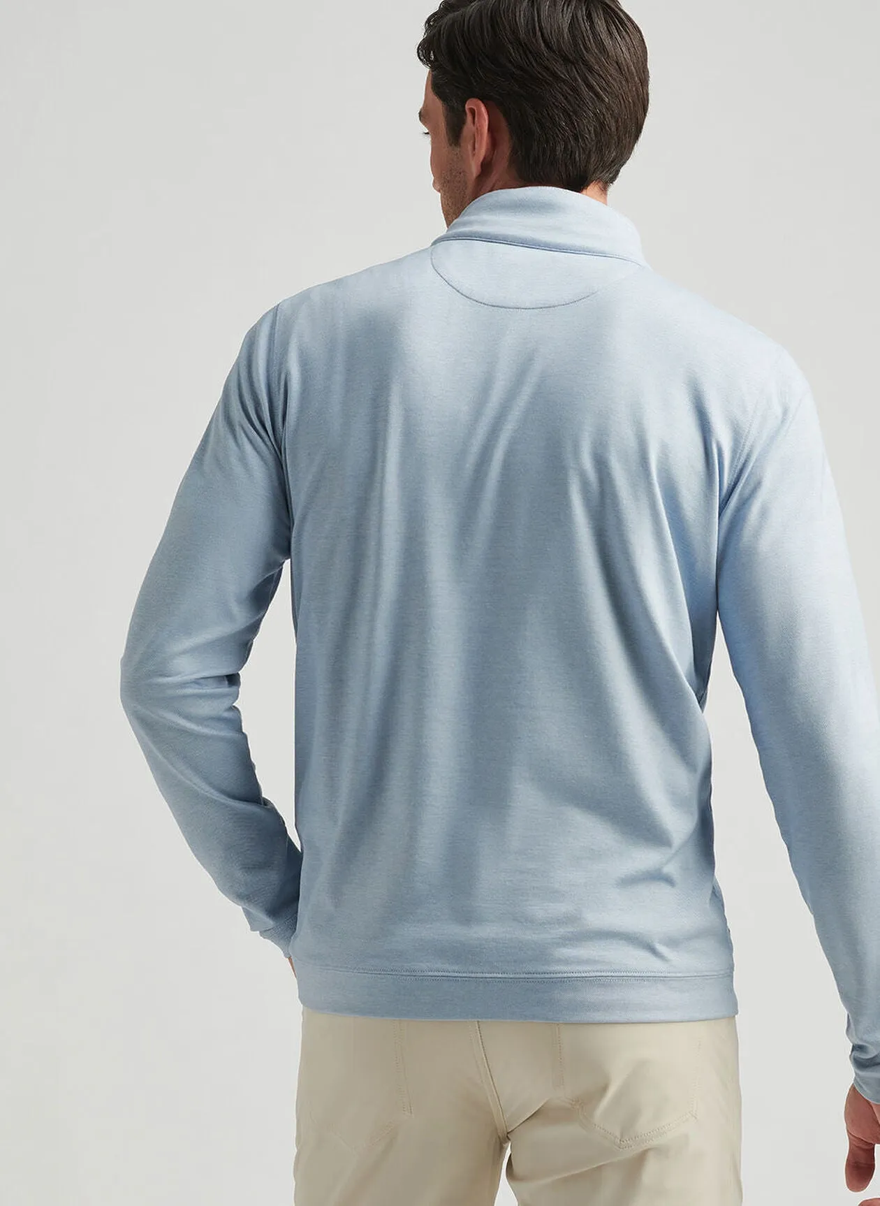 Angelite Albatross Cotton-Blend Piqué Quarter-Zip