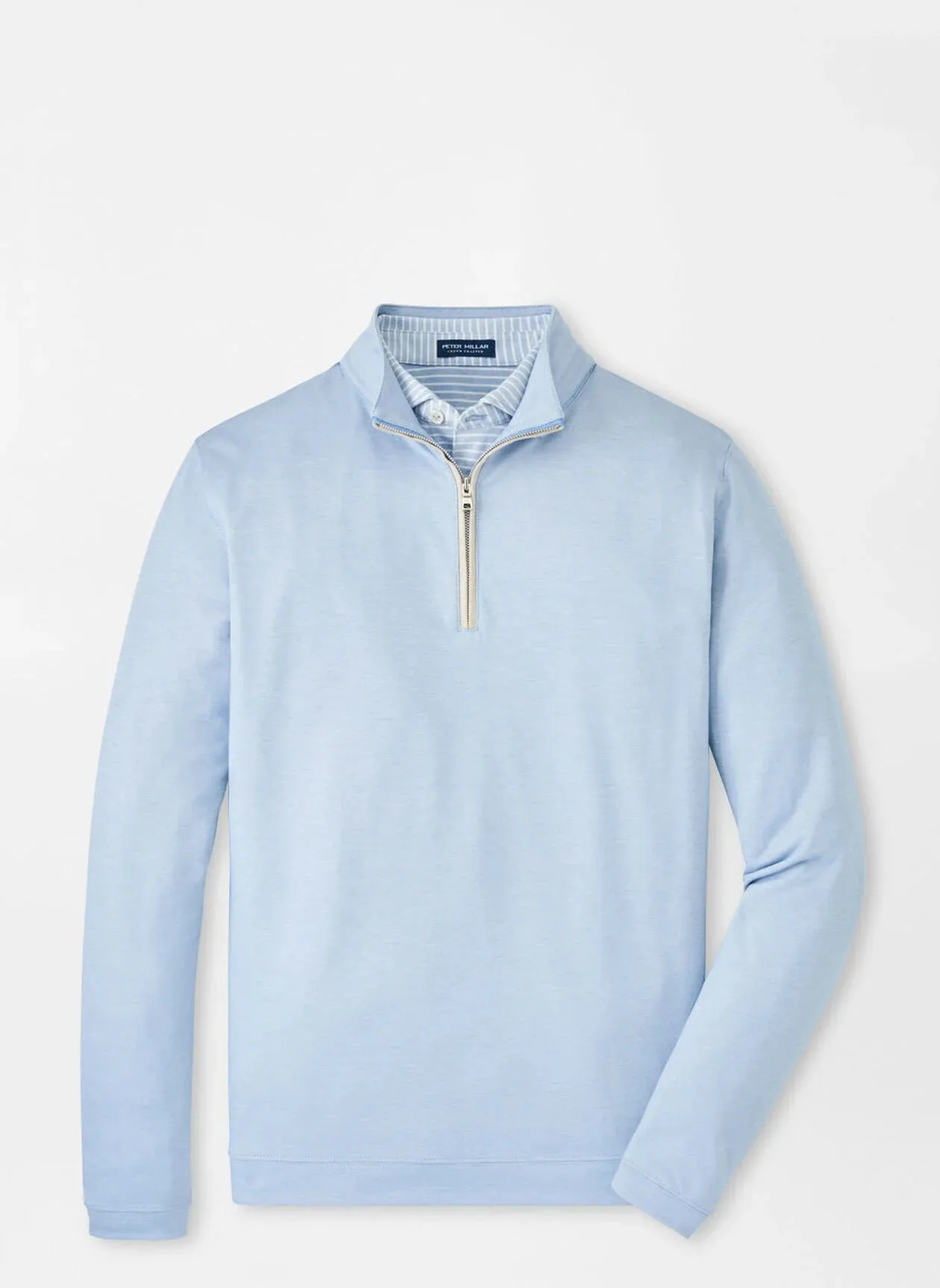 Angelite Albatross Cotton-Blend Piqué Quarter-Zip