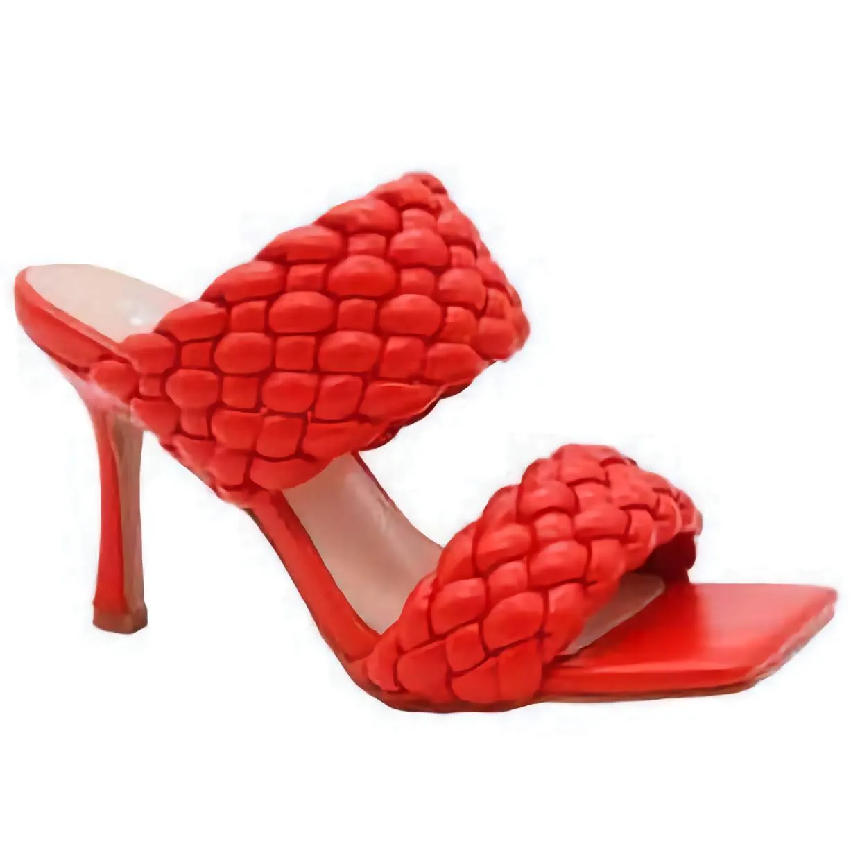 Angie Woven Stiletto Heeled Mule