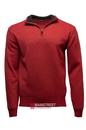 Ansett Gold Luxury Wool Cashmere Half Zip Knit