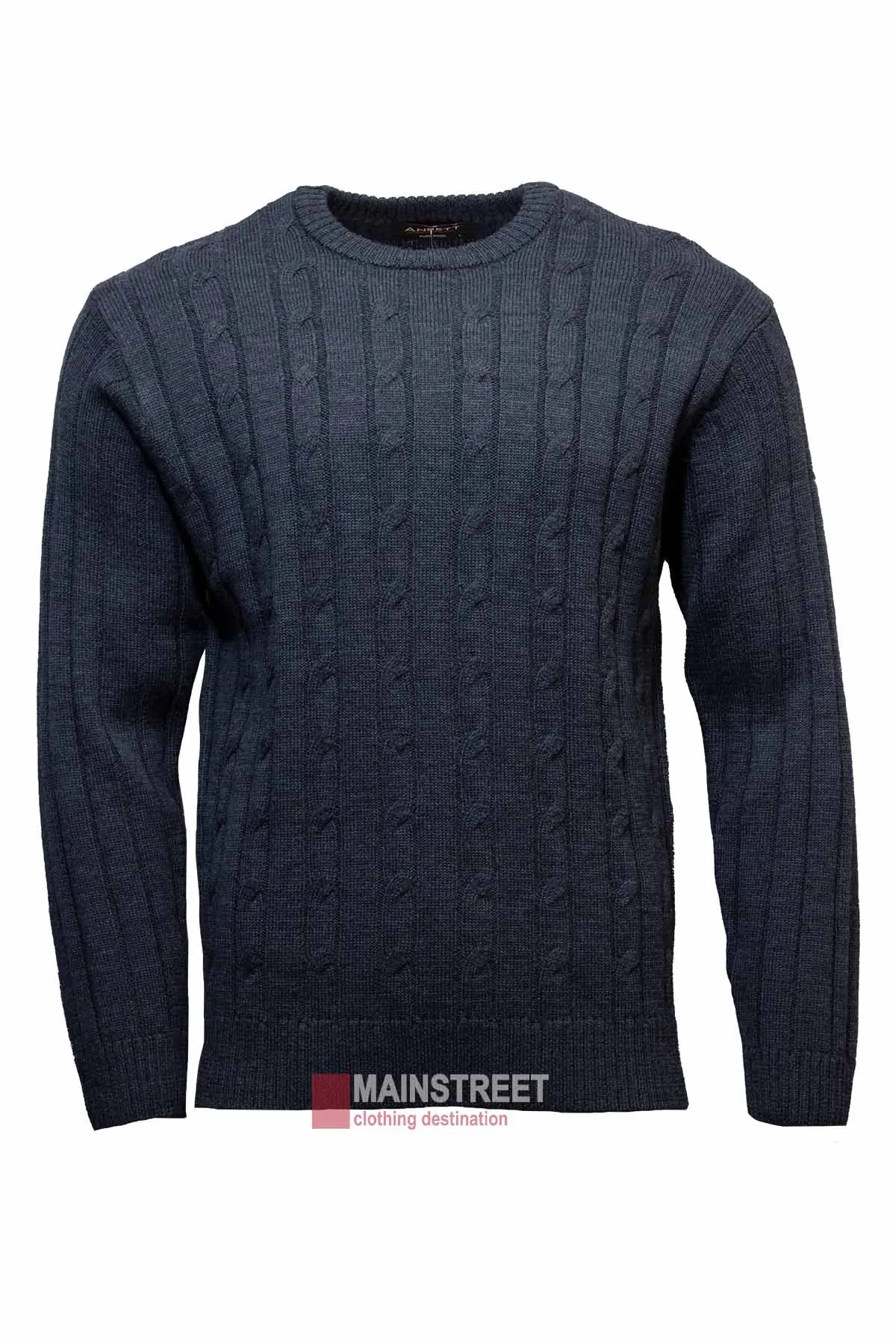 Ansett Pure Wool Cable Crew