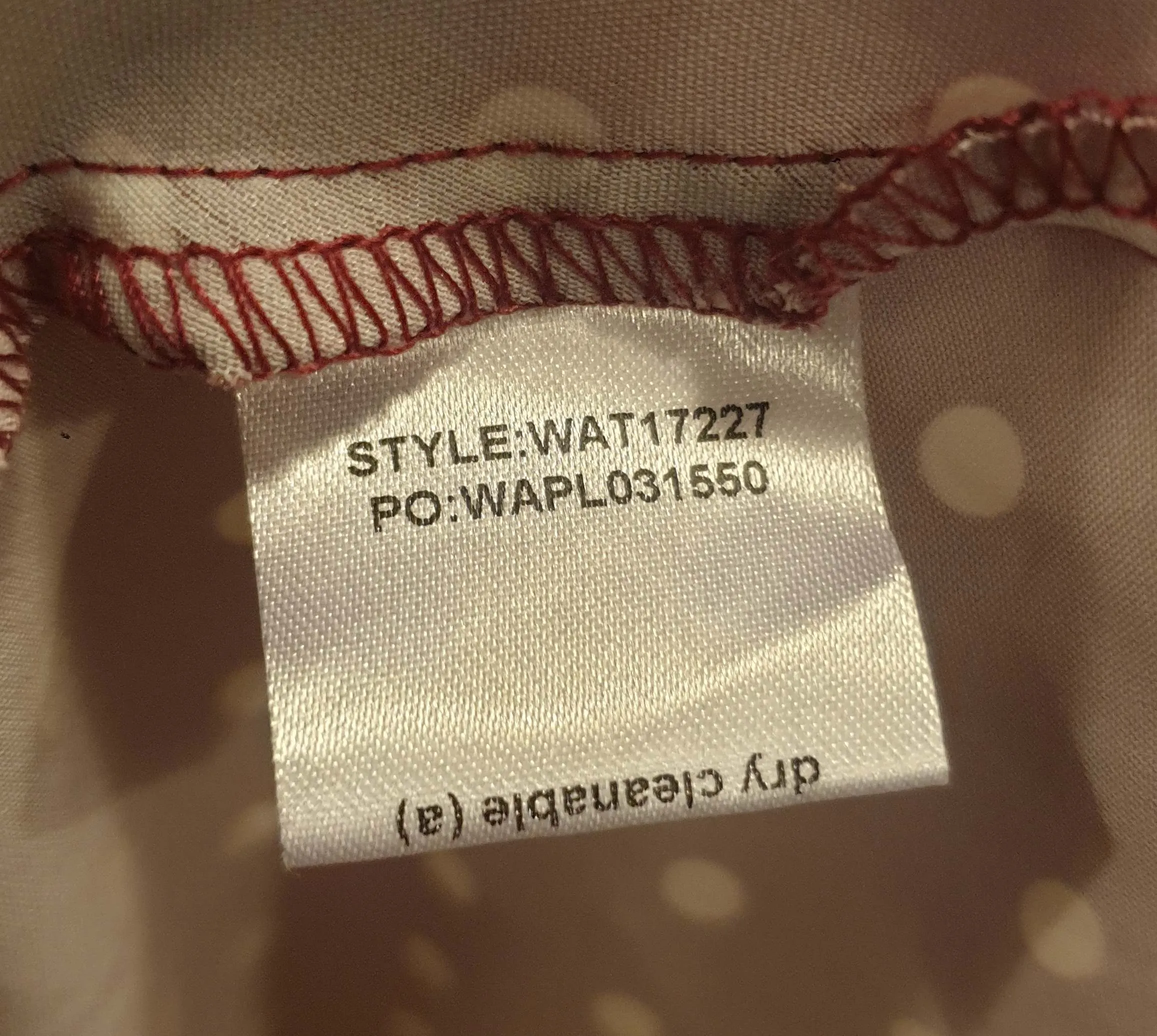 Atmos & Here red polka dot skirt size 18