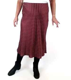 Atmos & Here red polka dot skirt size 18