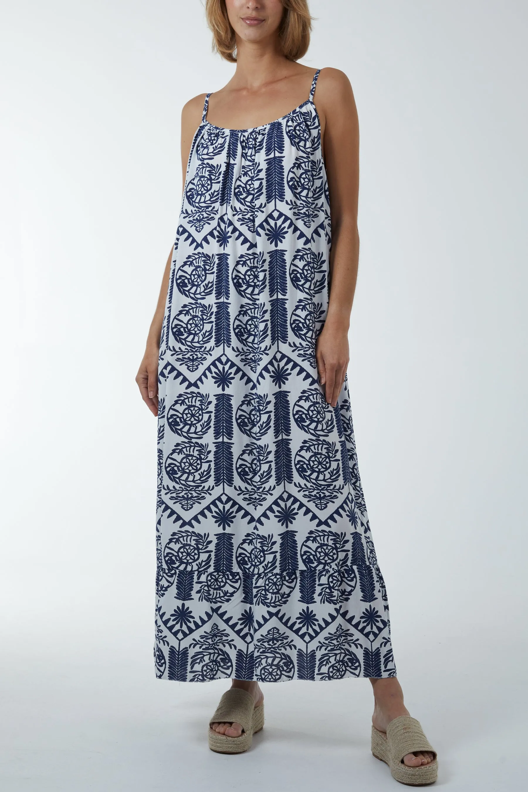 Baroque Cami Maxi Dress