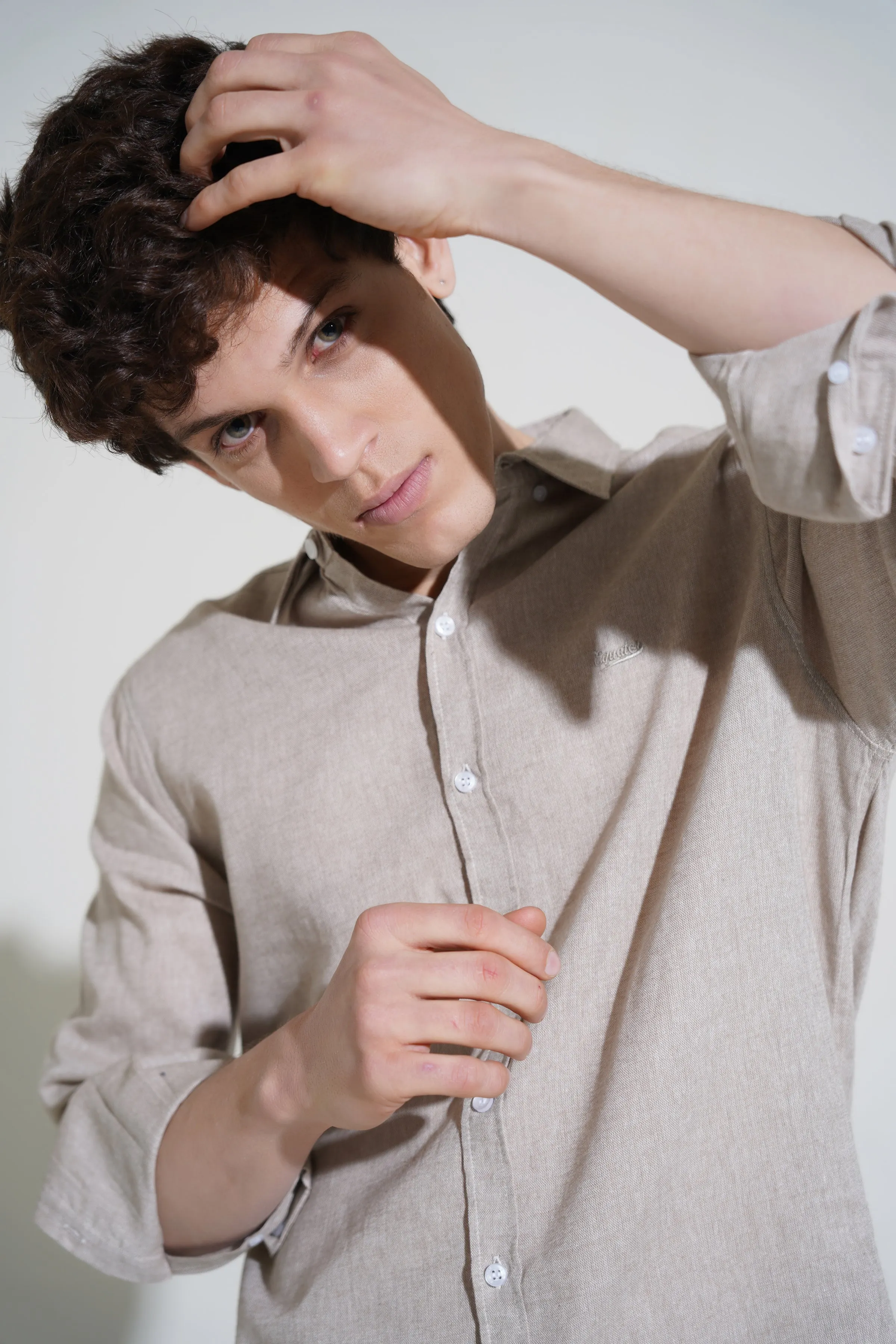 Beige Casual Shirt