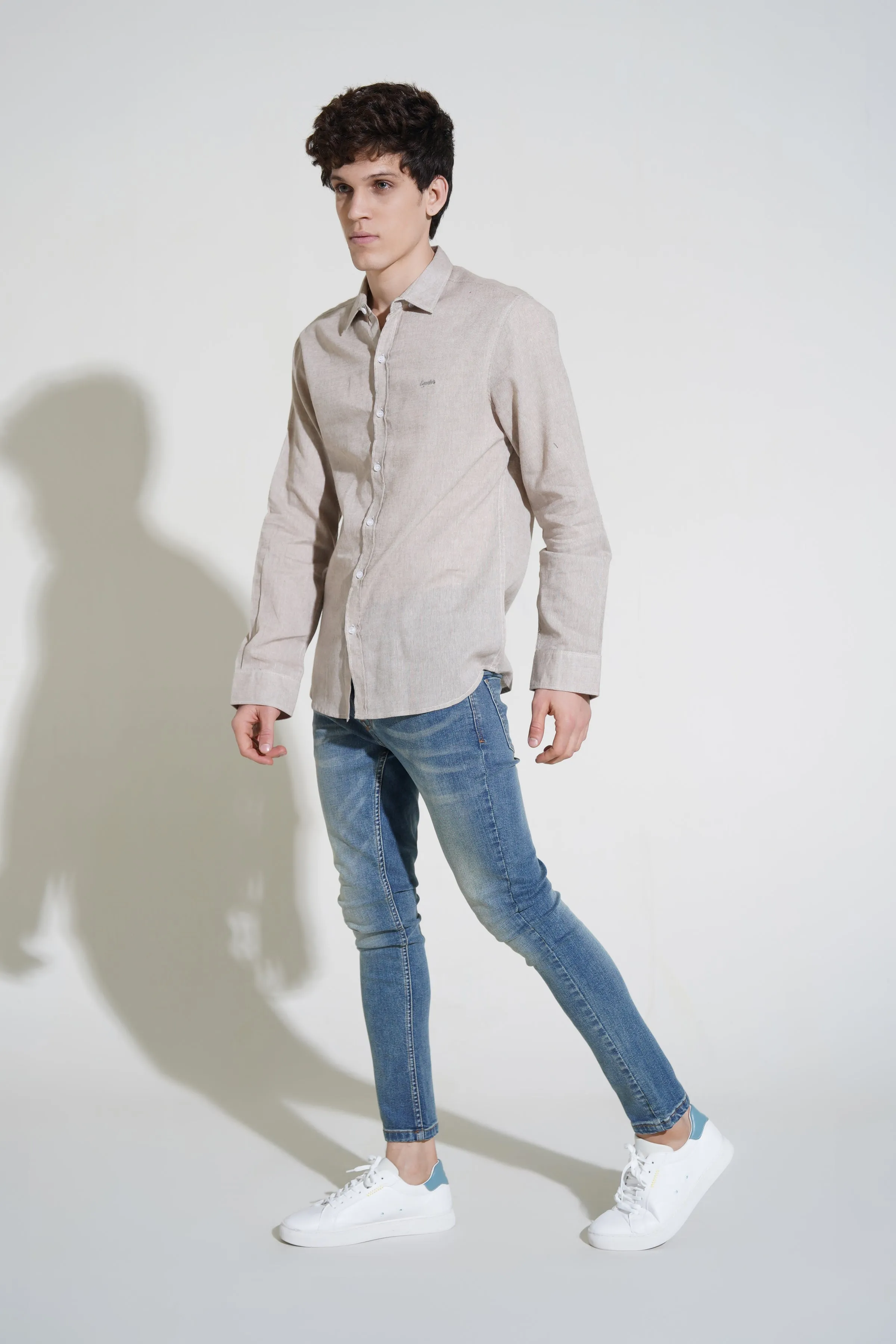 Beige Casual Shirt