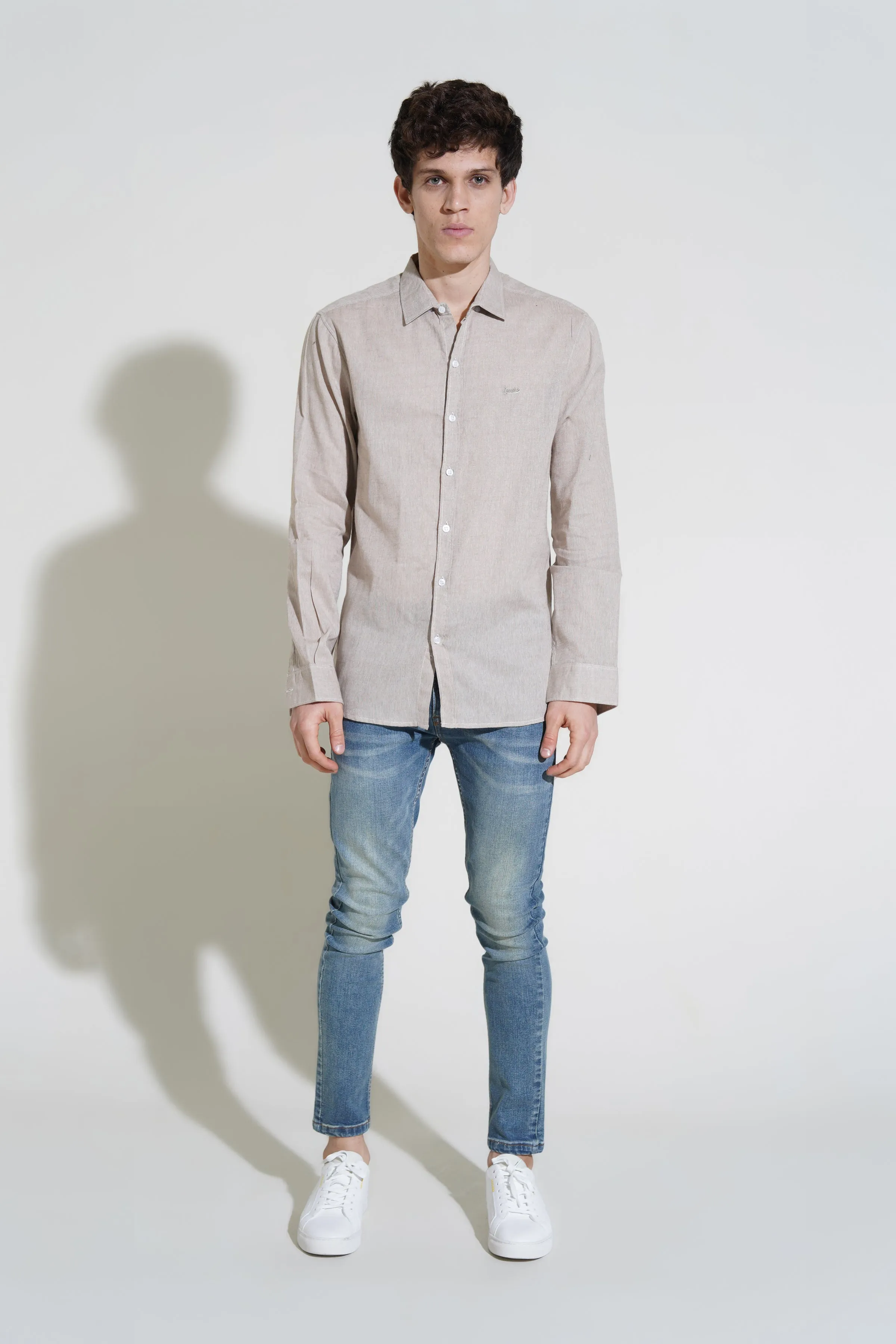 Beige Casual Shirt