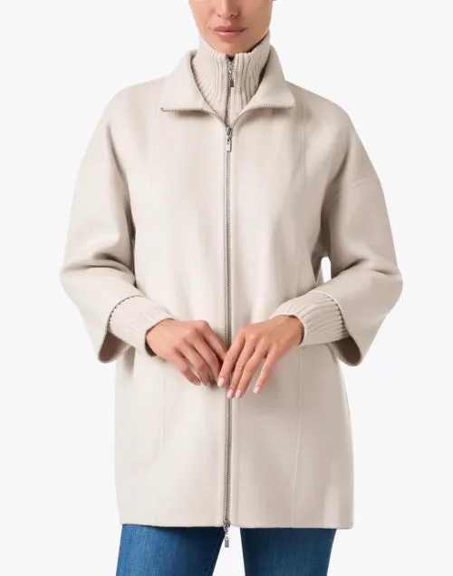 Beige Wool Cashmere Coat