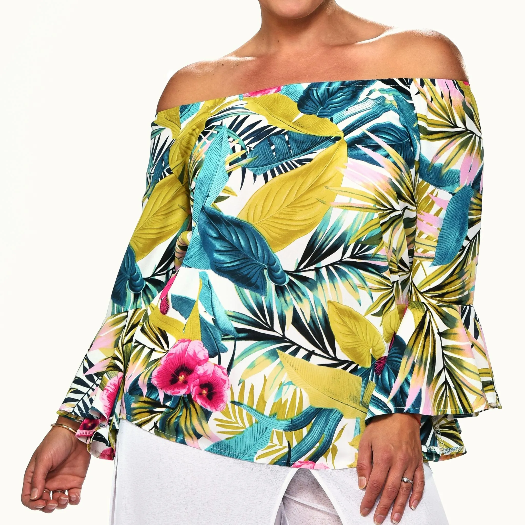 Bell Sleeve Peasant Top