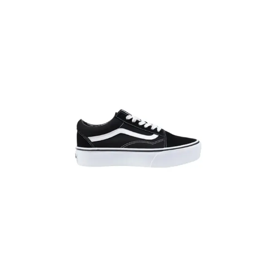 Black and White Platform Vans Sneaker