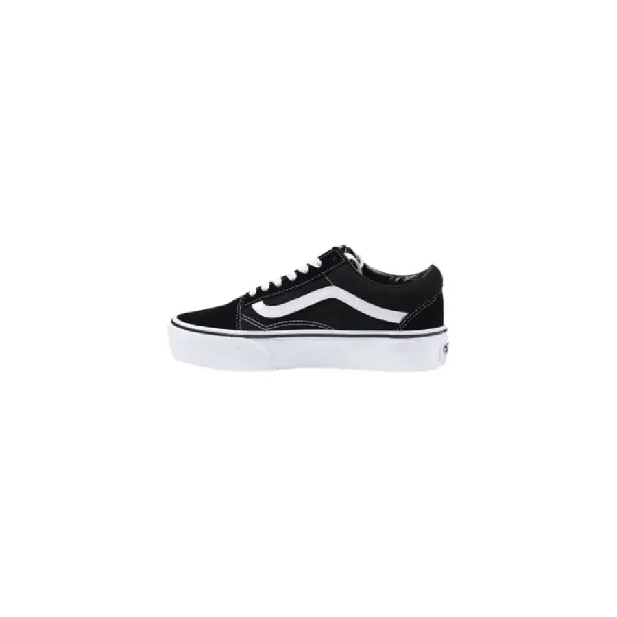 Black and White Platform Vans Sneaker
