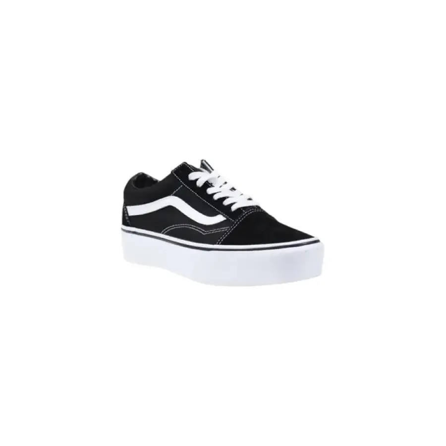 Black and White Platform Vans Sneaker