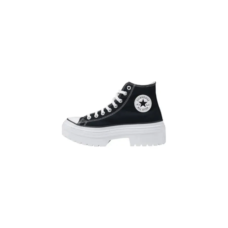 Black High Top Platform Sneaker