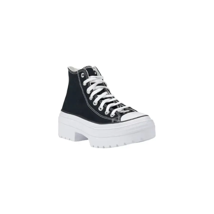 Black High Top Platform Sneaker