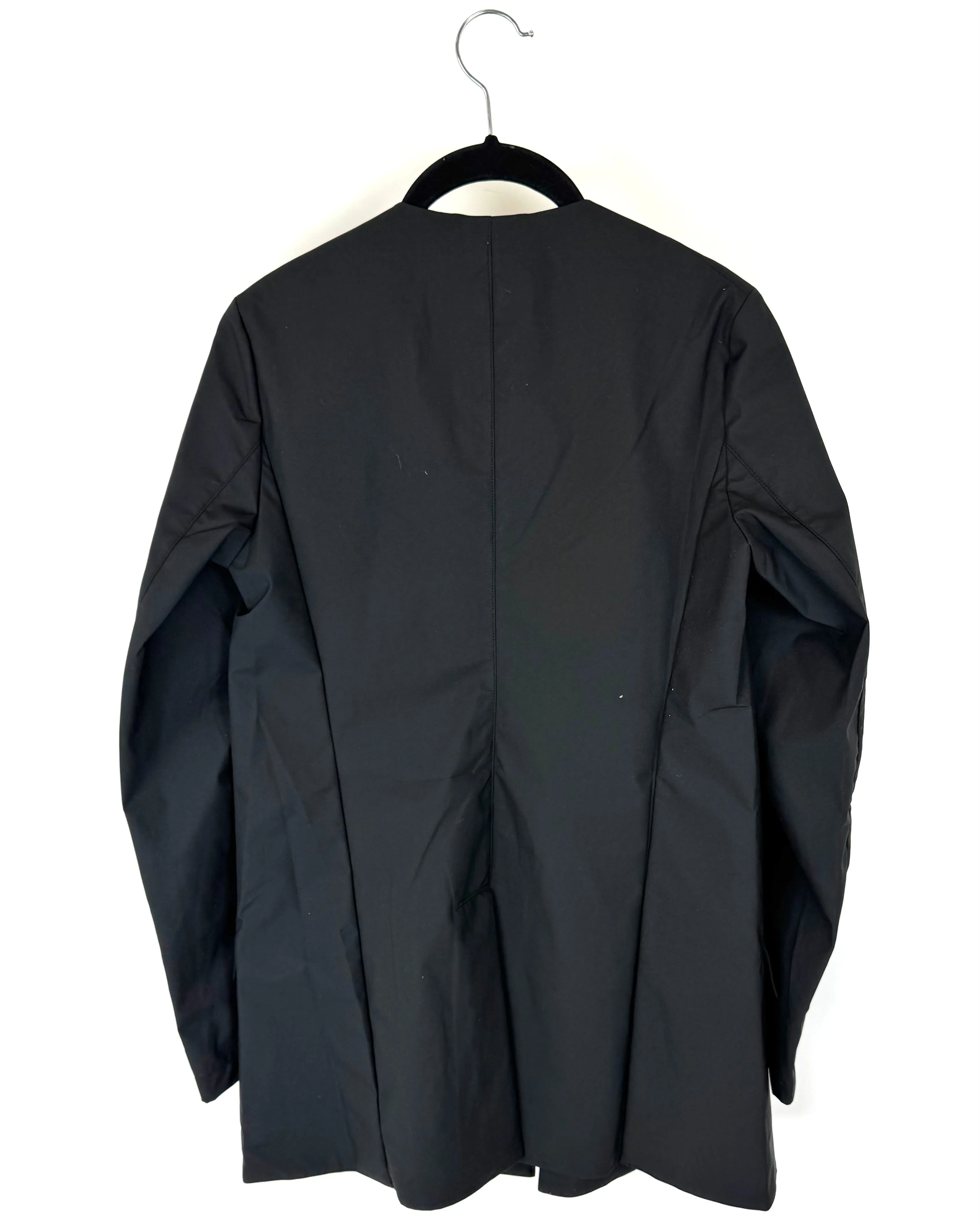 Black Straight Fit Raincoat - Size 0-6
