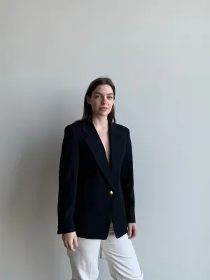 black wool blazer