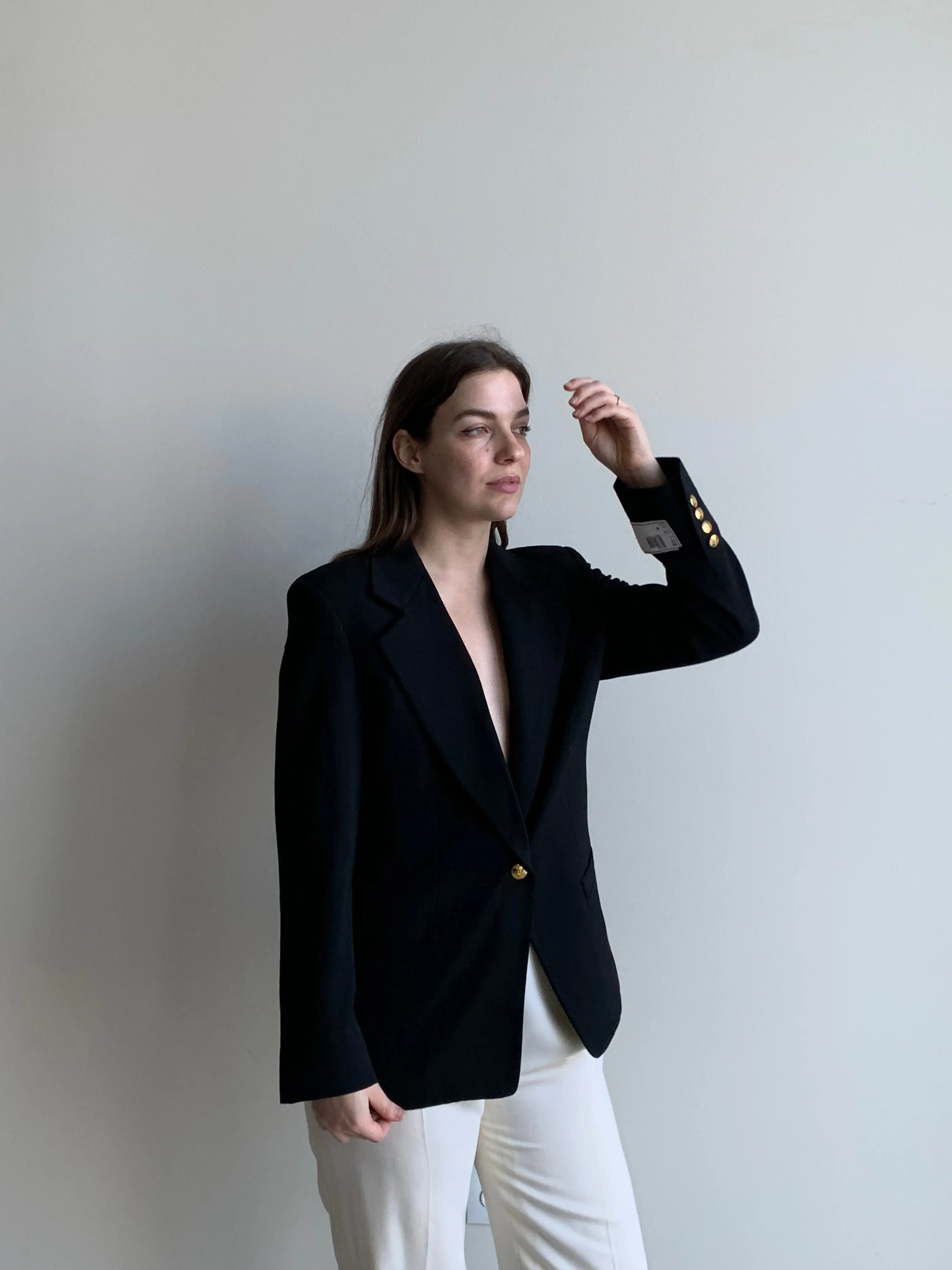 black wool blazer