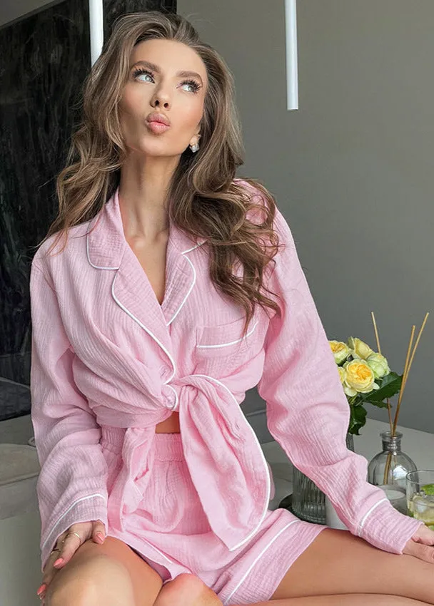 Blush Cotton Lounge Set