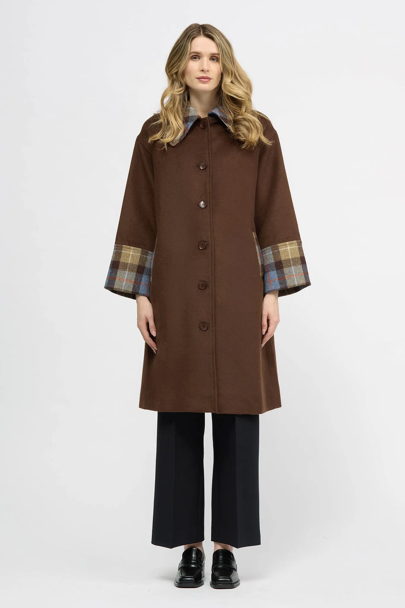 Bottlebrush Coat Dark Brown