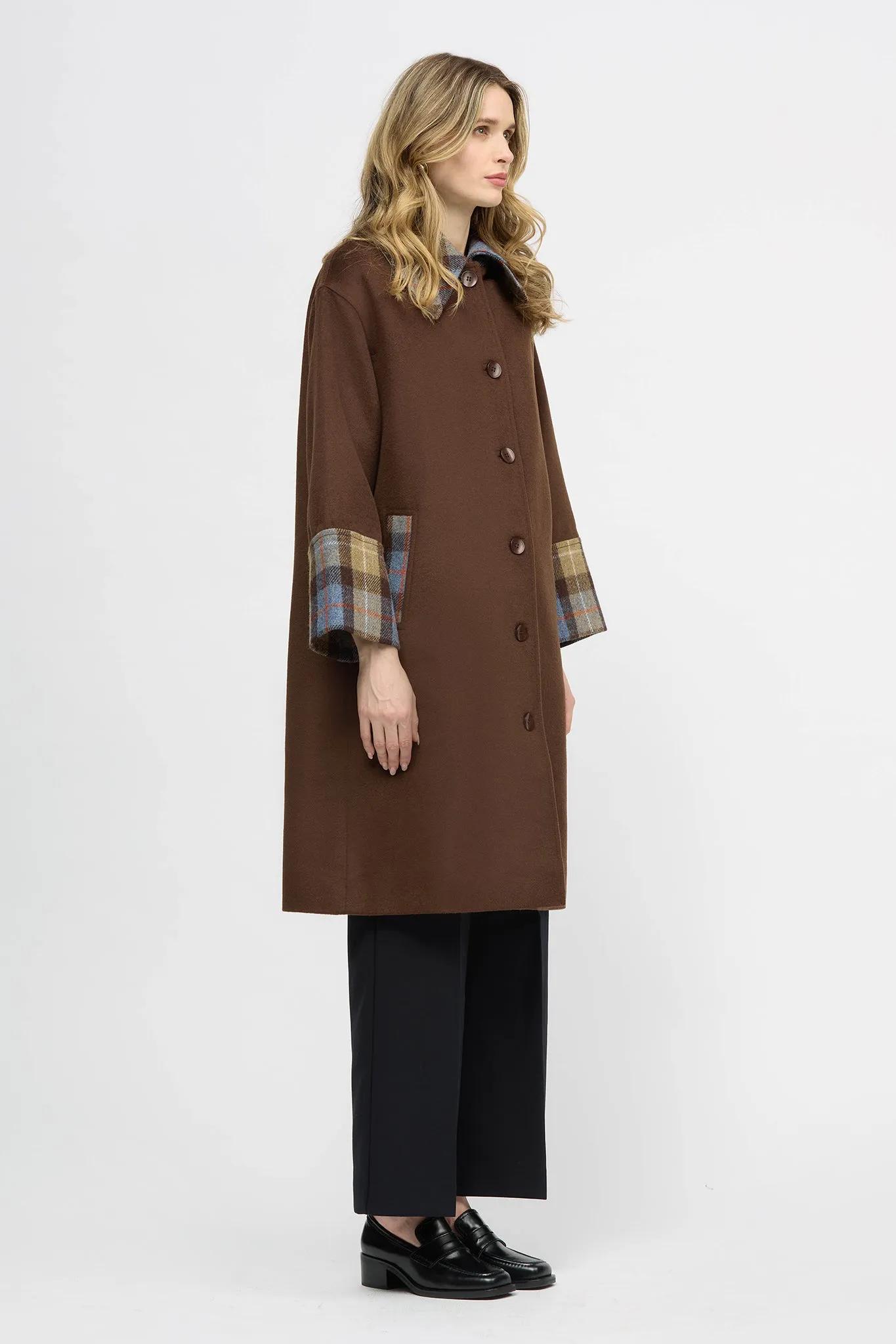 Bottlebrush Coat Dark Brown