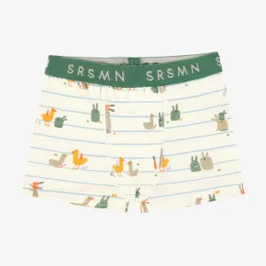 Boxer crème à motifs de Pâques, enfant || Cream boxer with Easter all over print, child