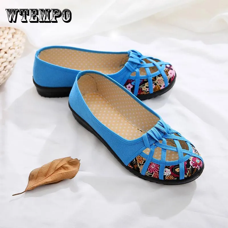 Brand Women's Casual Shoes New Breathable Mesh Shoes Sandals Hollow Single Shoes Cloth Shoes