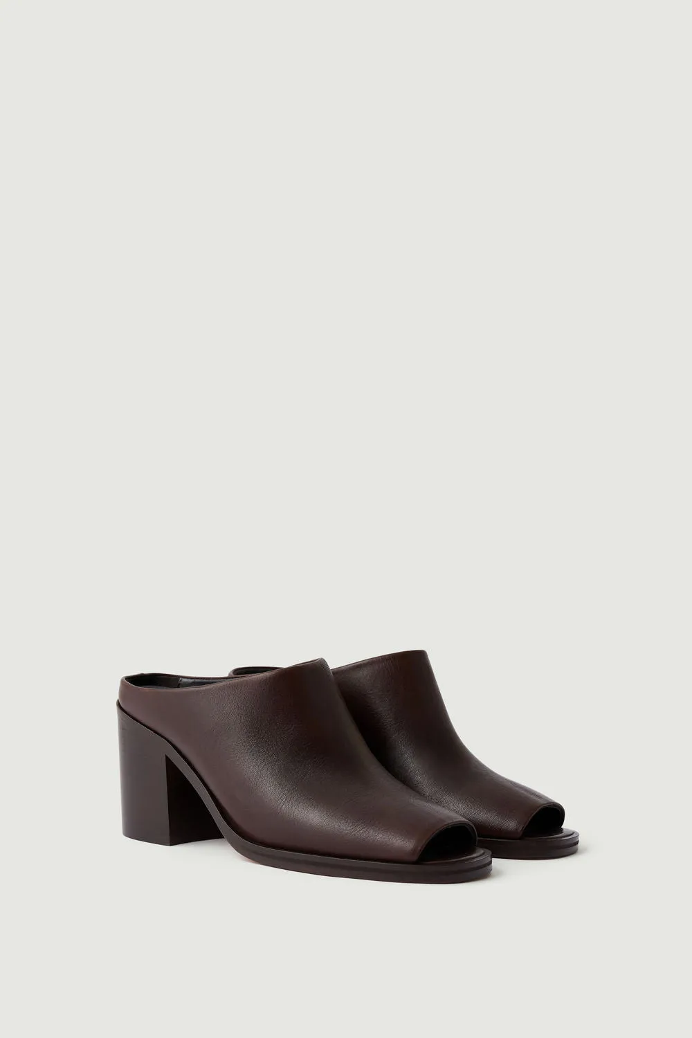 BROWN DOWN MULES