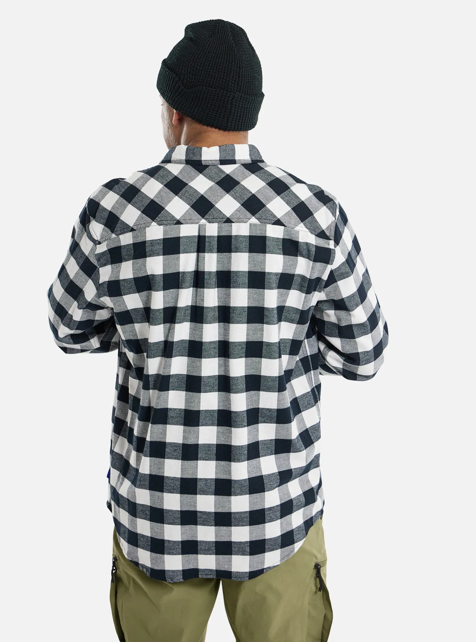 Burton Favorite Flannel Mens Stout White Buffalo Plaid