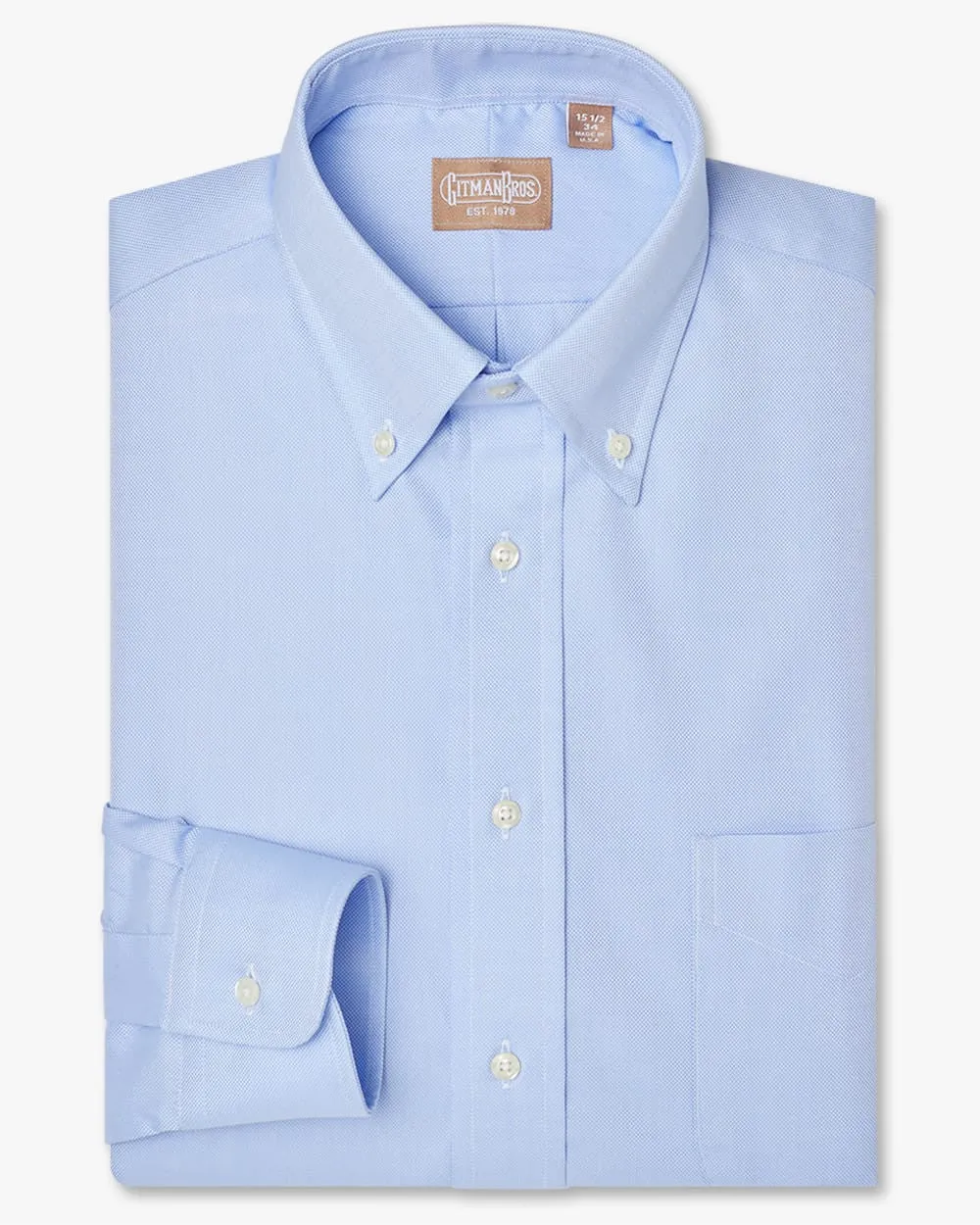 Button Down Royal Oxford Blue