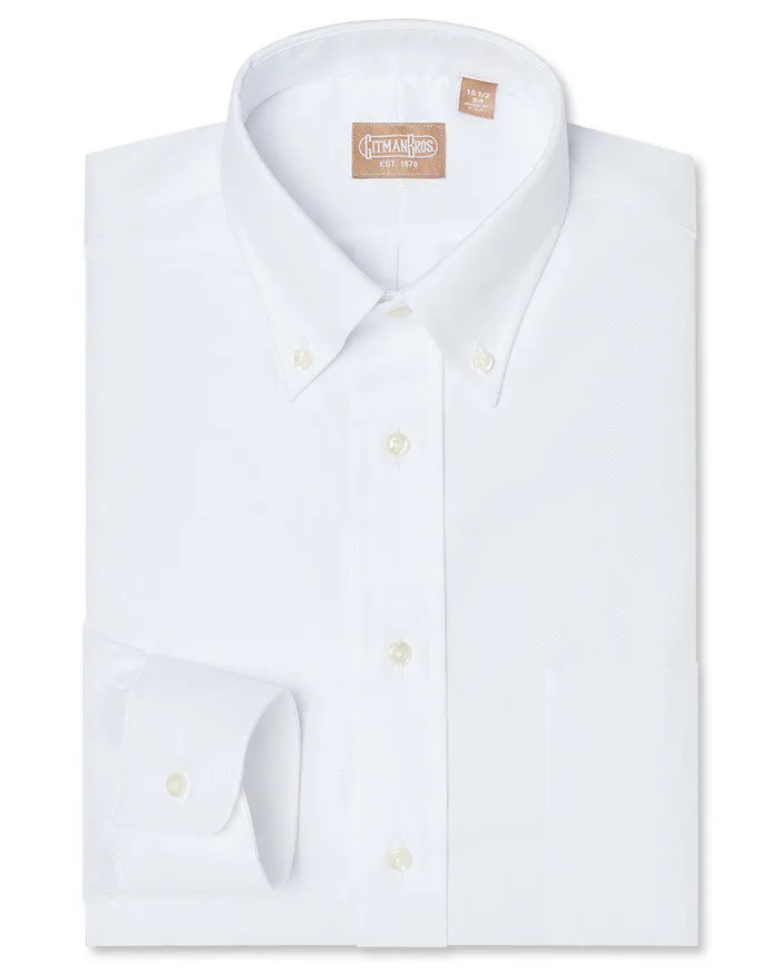 Button Down Royal Oxford White